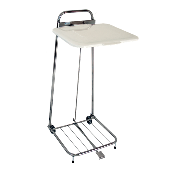 Säckställ Erik 125L 4 Hjul Bottenplatta , Fotpeda