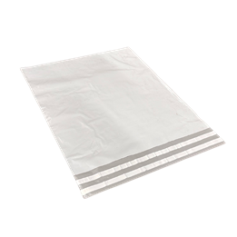E-Handelspåse 360x410+70x0,05mm COEX Vit/Ljusgrå 100% PIR Utan Handtag 200st/fp