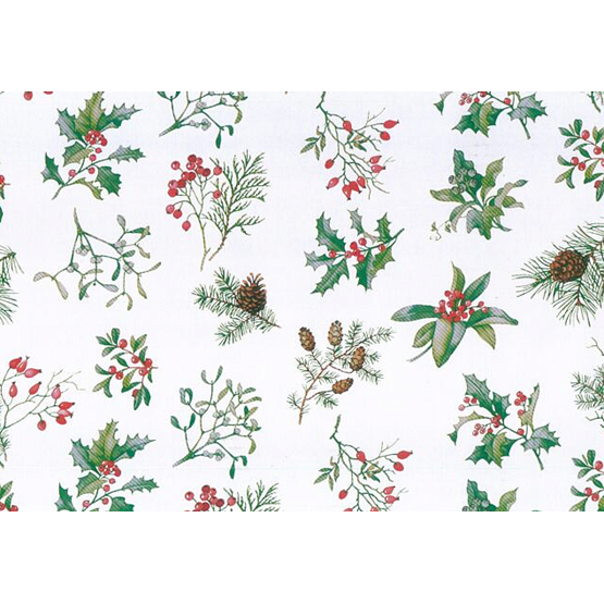 Julpapper 38cm Twigs & Berries Kraft