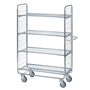 Hyllvagn 100 galler 4 hyllor 930x460x1585 Färg: Zink Max 200kg