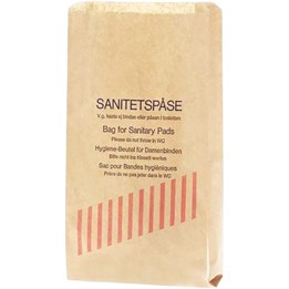 Sanitetspåse i kraftpapper 2,5kg 100st/bunt