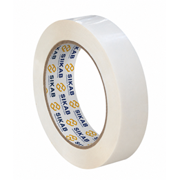 Bandningstejp PP 19mm x 66m Vit Lätthäftande, Kladdfri
