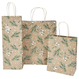 Presentpåse 175x100x230mm 130g Mistletoe