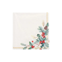 Servett 25cm 3-Lags Mistletoe and Pinecone 50st/fp