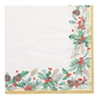 Servett 40cm 3-Lags Mistletoe and Pinecone 50st/fp