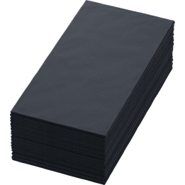 Servett 40cm 3-lags Svart 1/8 Vikt 250st/fp