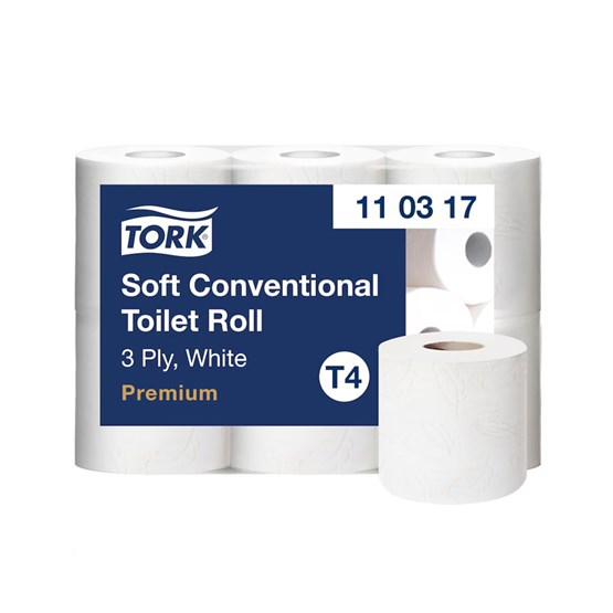 Toalettpapper Tork Premium Dekor 3-Lager T4 35m/rl  42/fp