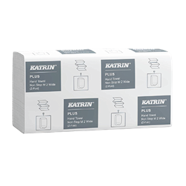 Pappershandduk Katrin Plus One-Stop M2 2-Lager Z-Folded Wide 2400st/fp