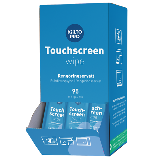 Skärmrengöring Antibac Touchscreen Wipes 95st/fp