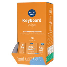 Keyboardrengöring Kiilto Pro Wipes 80st/fp
