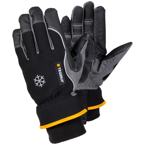 Arbetshandske Tegera Pro 9232 Vinterfodrad Med Fleece Strl 9/L Ergonomisk och Förstärkt Utsida