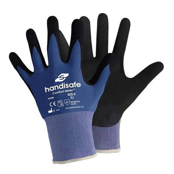 Montagehandske Nylon/Nitril Svart