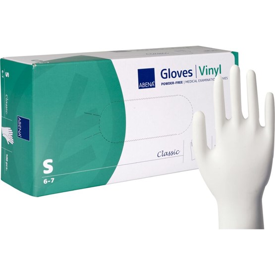 Vinylhandske Opudrad Transparent 100st/fp Ftalatfri