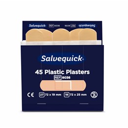 Plåster Salvequick Plast Refill 6x45st/fp