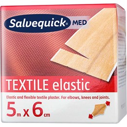 Plåster Salvequick Textil 6cmx5m/fp