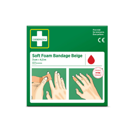 Soft Foam Bandage Beige Cederroth 3cm x 4,5m