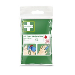 Soft Foam Bandage Blå Cederroth 6cm x 40cm