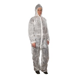 Korttidsoverall L/XL Vit 50st/fp
