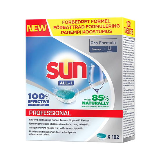 Maskindiskmedel Sun Pro Tablett 102st/fp