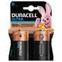 Batteri Duracell D Ultra LR20 1,5V 2st/fp