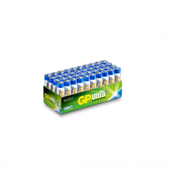 Batteri GP Ultra Plus Alkaline AAA LR03 1,5V 40st/fp