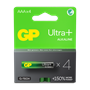 Batteri GP Ultra Plus Alkaline AAA LR03 1,5V 4st/fp