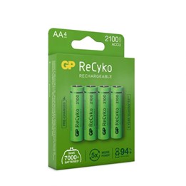 Batteri GP ReCyko AA 2100mAh 1,2V 4st/fp