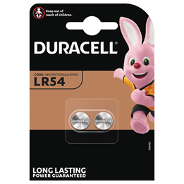 Batteri Duracell LR54 389/390/SR54 1,5V 2st/fp