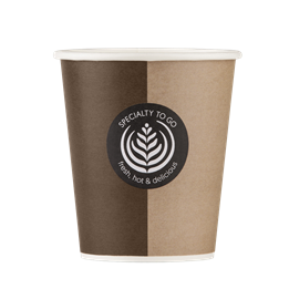 Pappersbägare 25cl Hot Cup 80st/fp (Lock 40195001)