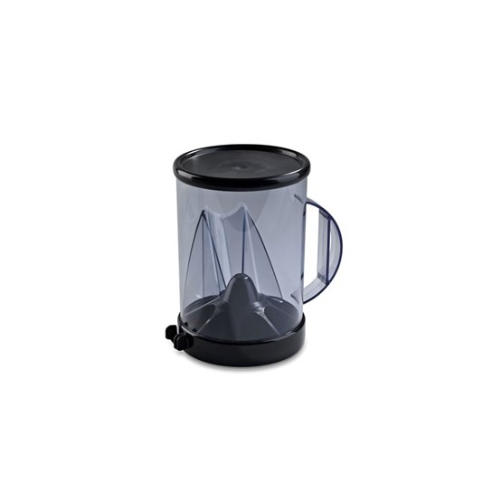 Kaffedoserare glaskl./svart Ø130x187mm