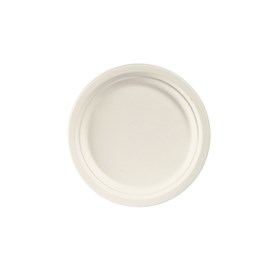 Tallrik Bagasse Ø 22 cm Vit 50st/fp