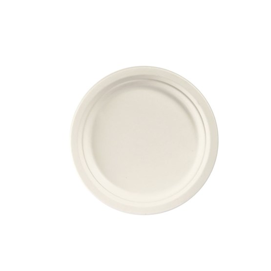 Tallrik Bagasse Ø 22 cm Vit 50st/fp