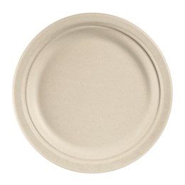 Tallrik Bagasse 22cm Brun 50st/fp