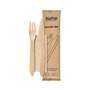 Träbestickpaket Gaffel/Kniv 19cm Waxad 400st/fp
