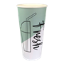 Pappersbägare 50cl Smoothie Fresh 90mm 34st/fp Lock 572159