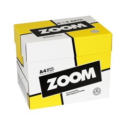 Kopieringspapper ZOOM A4 80g Ohålat 5x500ark/krt