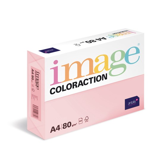 Kopieringspapper A4 80g Image Coloraction Tropisk Rosa 500st/fp