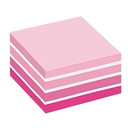 Post-It Kub 76x76mm Rosa 450 Blad