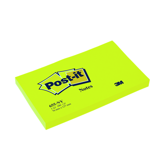 Post-It 655 127x76mm Limegrön 6st/fp