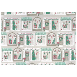Julpapper 38cm x 150m Christmas Town