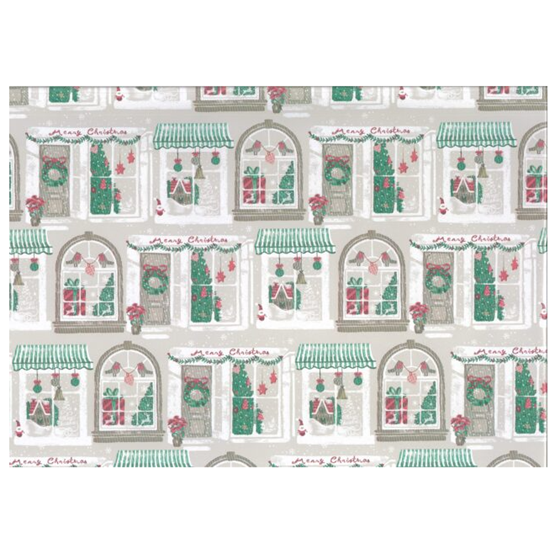 Julpapper 38cm x 150m Christmas Town