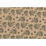 Julpapper 57cm Kotte Grön Brun Ribbad