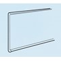 Etiketthållare Plan Transparent 885x26mm Självhäft