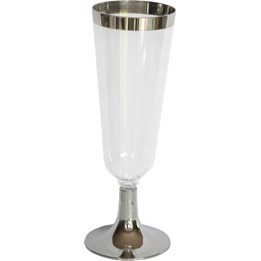Champagneglas 15cl Transparent/Silver 12st/fp