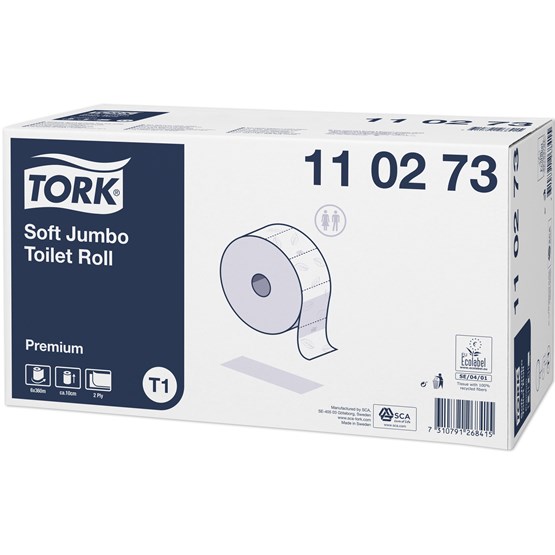 Toalettpapper Tork Premium Jumbo Mjukt Dekor T2