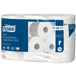 Toalettpapper Tork Premium Dekor 3-Lager T4 35m/rl  42/fp 