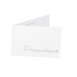 Presentkort A6 Vit/Grå 50st/fp