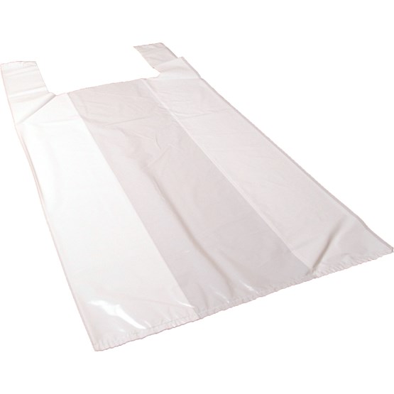 Bärkasse Plast 15L 270/150x550mm Vit 600st/fp