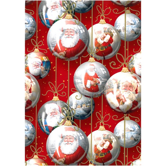 Julpapper 100cm Santa