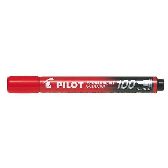 Textpenna Pilot Permanent Marker 100 4mm Röd
